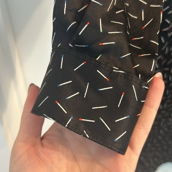 DIESEL 100% Silk Matchstick Printed Dress - Picture 5 of 10